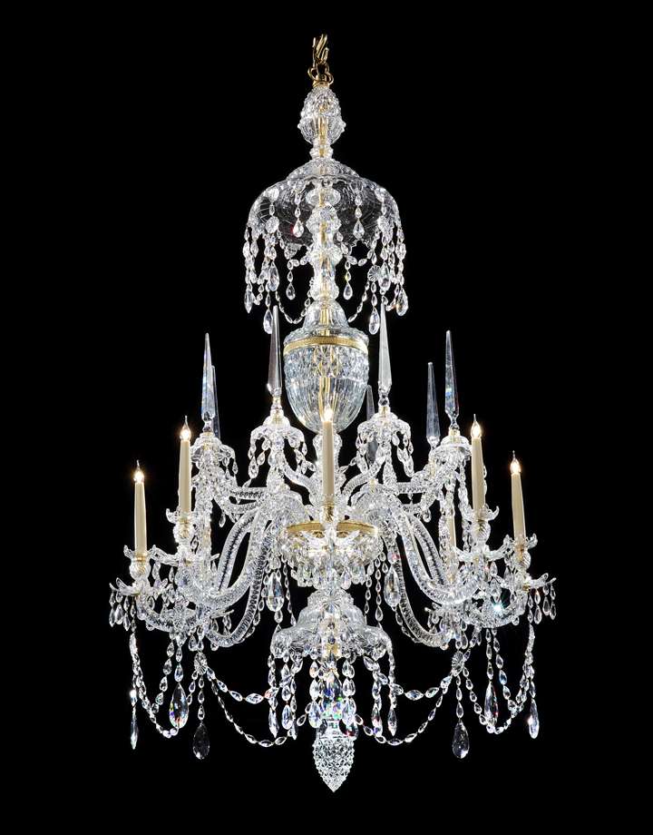 A ormolu mounted chandelier attributed to parker and perry